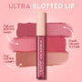 ColourPop Ultra Blotted Lip OG Babes tube standing upright, showcasing a diffused blotted finish with rosy pink and nude swatches on a pink backdrop, highlighting smooth, creamy texture and long‑lasting, comfortable wear.
