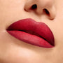 Full lips wearing the Pack Member Lip Set show a deep berry-to-crimson ombré with a soft-matte finish and crisp edges, highlighting the rich payoff of ColourPop Power Pout Lipstick in a tight macro close-up on smooth skin.