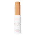 ColourPop Pretty Fresh Tinted Foundation Balm, shade Medium 12, twists up from a white tube with peach lettering, the medium beige stick extended against a clean white background for swipe-on, buildable coverage.