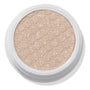 ColourPop 3rd St Super Shock Shadow showing a shimmery champagne‑beige eyeshadow with the signature bouncy, scale-texture pressed finish, sitting in a white round pot against a clean white background.