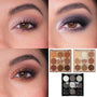 Tone Up ColourPop Shadow Palette Set shows three eye looks - soft matte nude, metallic bronze, and cool smoky - on close-up eyes; adjacent, three 9-pan palettes labeled Wild Child, Going Coconuts, and Blowin’ Smoke display neutral, brown, and gray shades.