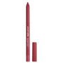 Bichette ColourPop Lippie Pencil shown uncapped, a deep berry-red lip liner with a tapered tip and matching cap beside it on a white background.