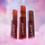 ColourPop Cloud Crushin lip trio standing upright in a dreamy pink and purple cloud backdrop, showcasing three blurring liquid lipsticks as a makeup Value Sets option for soft-focus, cloud-like lip color.
