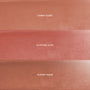 Heavenly Nudes lip trio swatches showing three liquid lipstick shades in a horizontal grid—peachy nude Candy Floss, rosy nude Fluffing Cute, and warm beige Cloudy Hour—promoting the CloudWhip Blurring Liquid Lipstick value sets for US shoppers.