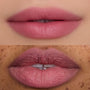 Close-up of two models’ lips wearing the Mocha Plum Lip Ombre Duo, showing a soft blurred pink-plum finish on different skin tones, highlighting the lipstick’s smooth texture and color payoff for beauty Value Sets shoppers.