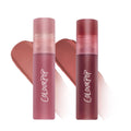ColourPop Petal Cloud Lip Ombre Duo shown as two matte liquid lipsticks in rosy nude and deep berry shades with soft-focus swatches behind them, highlighting this Petal Cloud lip set as part of ColourPop makeup Value Sets for gradient lip looks.