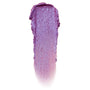 ColourPop Jelly Much Shadow in Duckling swatched in one swipe - a metallic lavender‑lilac gel eyeshadow with blue and pink iridescent shimmer, tapering to a soft fade on a white background.