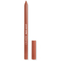 ColourPop Lippie Pencil Field Day lip liner in warm terracotta, shown uncapped with pointed tip and matching cap beside it on a white background, highlighting the slim, creamy, long-wear pencil for precise lip lining.