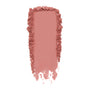 Flirt Alert pressed powder blush swatch - ColourPop Pressed Powder Blush - shown in a single vertical swipe of matte rosy mauve, smooth center with crumbled edges, highlighting blendable pigment on a clean white background.