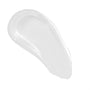 Clear, high-shine glossy balm swatch curving in a single stroke, showing smooth jelly-like texture on a white background; ColourPop makeup product photo for ecommerce.