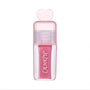 ColourPop Your New Obsession ultra glossy lip in the Heart to Get shade standing upright on a white background, featuring a clear pink tube with bold white logo and a translucent heart-shaped cap for a cute, high-shine lip gloss look.