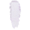 Ice Dream ColourPop Super Shock Shadow swatch, a shimmery icy lavender-lilac with iridescent pearl, shown as a thick smear to highlight creamy, sparkly texture on a white background.