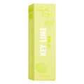 Key Lime lip balm box standing upright, featuring lime-green Fourth Ray Beauty packaging with lime illustrations and bold KEY LIME LIP BALM text, 3.5 g/0.12 oz, on a white studio background; a zesty ColourPop Lip Balm option.