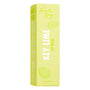 Key Lime lip balm box standing upright, featuring lime-green Fourth Ray Beauty packaging with lime illustrations and bold KEY LIME LIP BALM text, 3.5 g/0.12 oz, on a white studio background; a zesty ColourPop Lip Balm option.