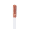 Doe-foot applicator coated in Lynx Ultra Glossy Lip, a warm nude peach shade, showcasing the high-shine ColourPop Ultra Glossy Lip formula in a macro close-up against a clean white background.