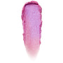 No Rest For The Vivid ColourPop Jelly Much Shadow swatch, a shimmering lavender-to-fuchsia jelly eyeshadow smear displaying metallic sparkle and color-shift finish on a white background.