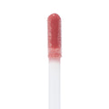 Doe-foot applicator coated in Pasadena Ultra Glossy Lip glistens with high-shine rosy mauve color, showcasing the plush flocking and wet finish in a crisp macro on a white background; ColourPop Ultra Glossy Lip.