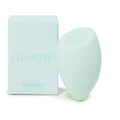 Silicone Blending Sponge standing upright beside a mint ColourPop box, teardrop design with flat top for precise foundation and concealer blending; a ColourPop Makeup Tools & Accessories essential for smooth, streak-free application.