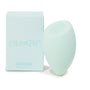 Silicone Blending Sponge standing upright beside a mint ColourPop box, teardrop design with flat top for precise foundation and concealer blending; a ColourPop Makeup Tools & Accessories essential for smooth, streak-free application.