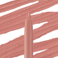 ColourPop So Juicy Plumping Lip Liner with Peptides in Love That draws creamy warm rosy‑nude swatches on a white background, with the twist‑up tip centered to showcase pigment, smooth payoff, and matte finish.