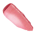 Shimmery rosy-pink swatch of Tini Time, ColourPop So Juicy Plumping Gloss Balm with Peptides, smeared in a thick streak to show its glossy, glittery finish and creamy texture on a clean white background.