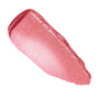Shimmery rosy-pink swatch of Tini Time, ColourPop So Juicy Plumping Gloss Balm with Peptides, smeared in a thick streak to show its glossy, glittery finish and creamy texture on a clean white background.
