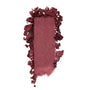 ColourPop Drift Super Shock Shadow swatch, a metallic cranberry-burgundy eyeshadow, smeared in a rectangular stroke with crumbled edges on a white background to showcase its shimmery, high-pigment finish.