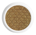ColourPop Moonwalk Super Shock Shadow displaying a shimmery olive-gold, green-shift duochrome pan with a honeycomb texture, set in an open white jar, shown top-down on a clean white background.