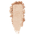 Flower Child ColourPop Super Shock Shadow swatch - shimmery champagne-peach eyeshadow smeared in a vertical strip, showing metallic payoff and creamy texture on a clean white background.