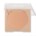 Avila Beach ColourPop Pressed Powder Bronzer in a nude square compact with a clear lid half open, revealing a large circular pan of warm tan powder; studio shot on a white background.