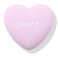 Cupid’s Bow ColourPop Pressed Powder Blush compact closed - pastel lavender heart-shaped case with white COLOURPOP logo, angled on a clean white background with a soft shadow.