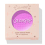 Lil Vibe Super Shock Blush by Colourpop, a vivid cool-toned fuchsia blush in a textured pan, showing through a circular cutout in a peach box with star designs and branding, ideal for Shop All Colourpop makeup collections.